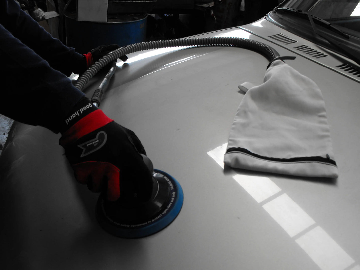 Master Palm 6-in Heavy Duty Dual Action Orbital Palm Sander with Dust Collector - 57620 - USD $280 - Master Palm Pneumatic