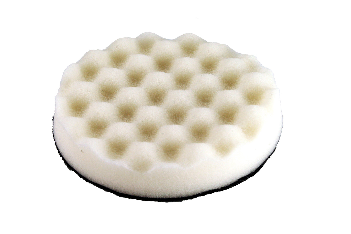 Hook and Loop White Waffle Foam Pad Buffer Sponge - Set of 3 Pieces - Air Polisher Accessory