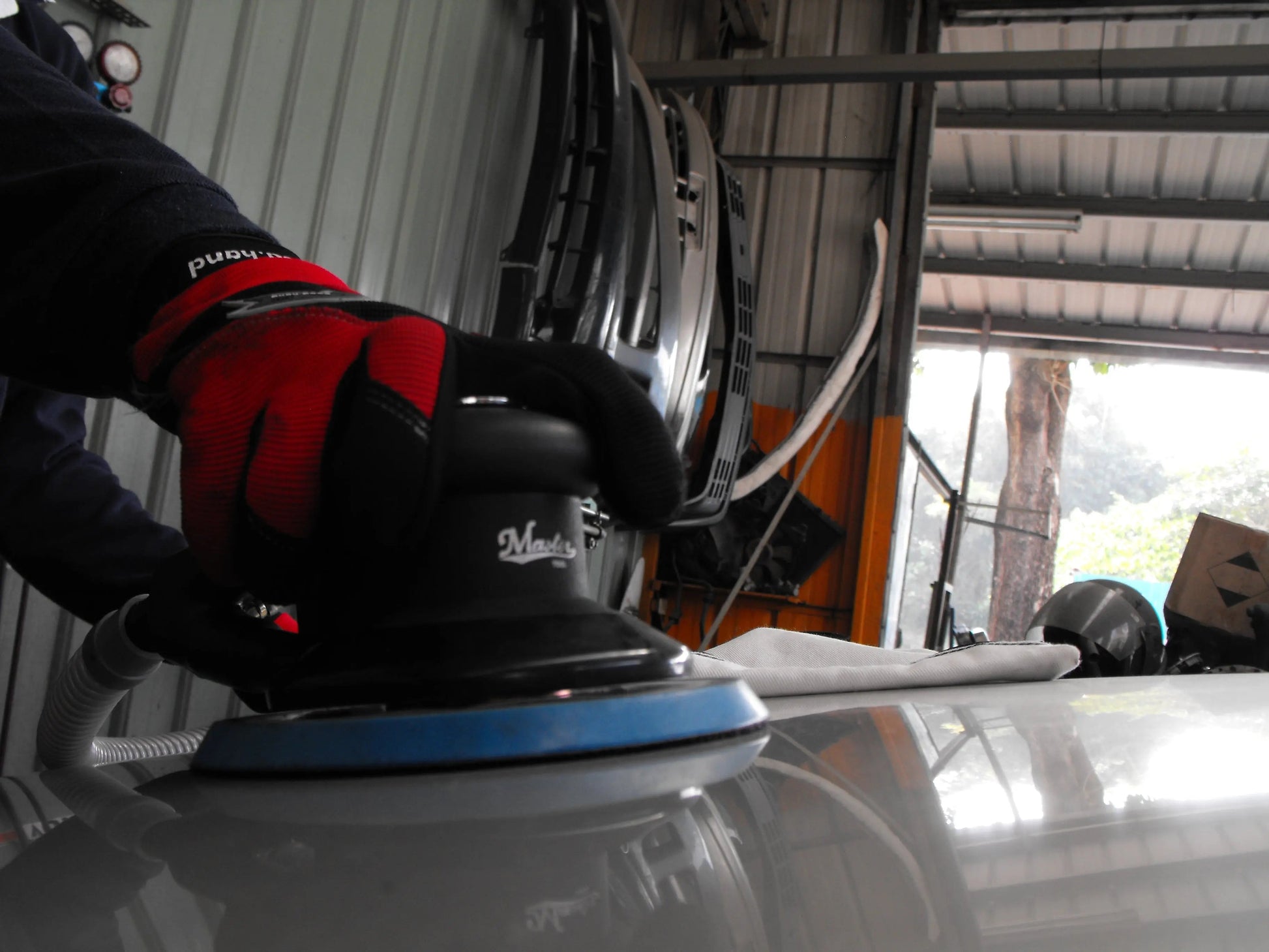 Master Palm Heavy Duty 5" Dual Action Random Orbital Palm Sander with Dust Collector , 1.2hp, 11000 Rpm - 57520 - USD $280 - Master Palm Pneumatic