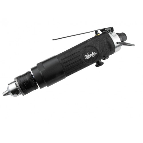 Master Palm MPT-21470 1/2" Reversible Straight Pneumatic Air Drill - Keyed Jacobs Chuck With Side Handle - 800 Rpm - 1/2 HP