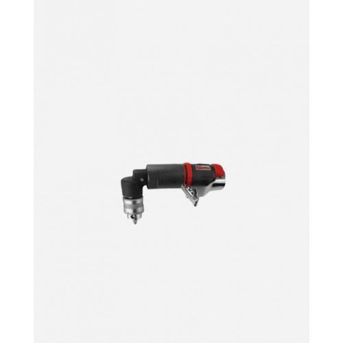 Master Palm Low Speed 1/4" Right Angle Pneumatic Air Drill with Higher Torque - Non Reversible - Keyed Jacobs Chuck - 1250 rpm