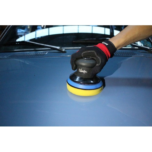 Master Palm Industrial 5"  Heavy Duty Dual Action Orbital Palm Sander, 11000 Rpm, 1.2 HP, 0.2" Orbit Size