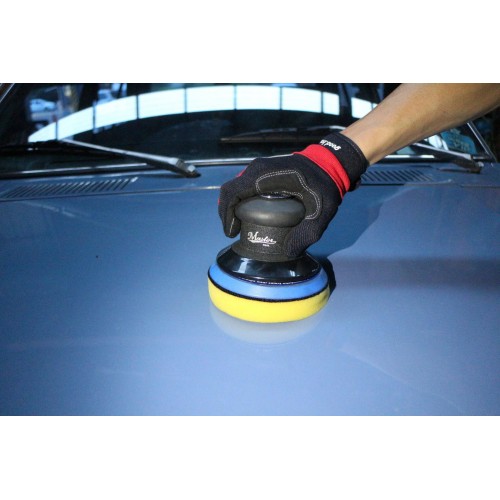 Master Palm Industrial 5"  Heavy Duty Dual Action Orbital Palm Sander, 11000 Rpm, 1.2 HP, 0.2" Orbit Size