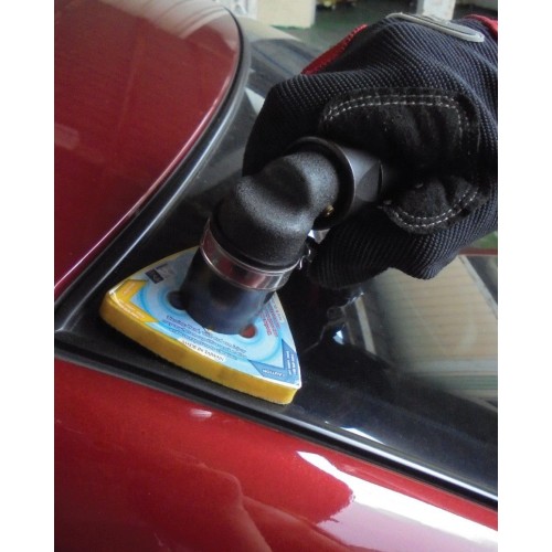 Master Palm Low Profile Angle Palm Mini Right Angle Detail Polisher, 3800 Rpm